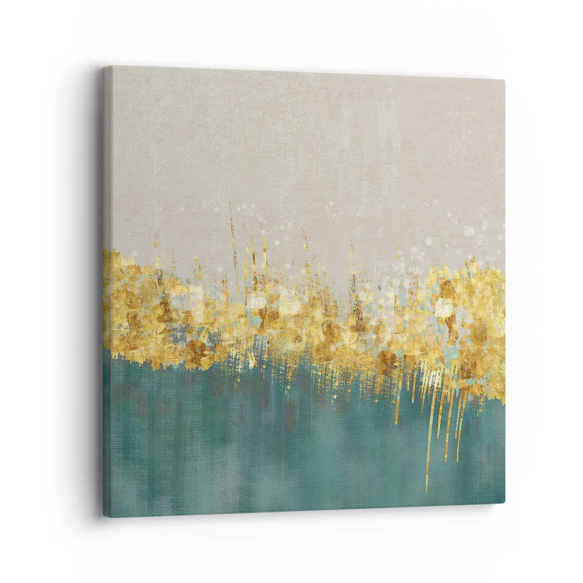 Lærredstryk - Billede på lærred - Den gyldne grænse - 30x30 cm