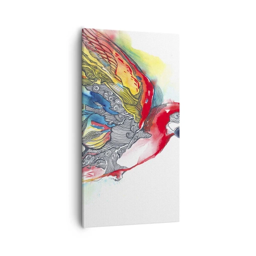 Lærredstryk - Billede på lærred - Lev farverigt - 55x100 cm