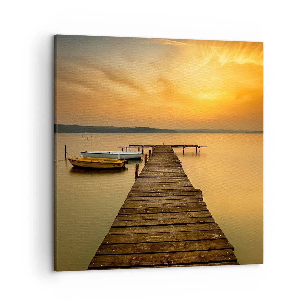 Lærredstryk - Billede på lærred - Jeg vil åbne den gyldne himmel for dig - 50x50 cm