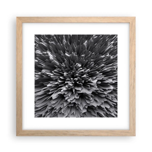 Plakat i ramme af lyst egetræ - Det kan ikke blive skarpere end dette - 30x30 cm