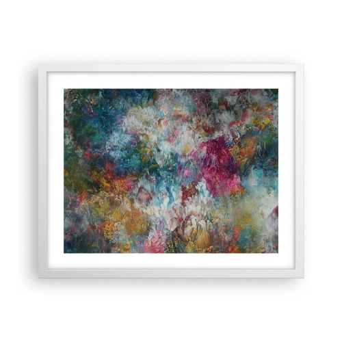 Plakat i hvid ramme - I fuldt flor - 50x40 cm