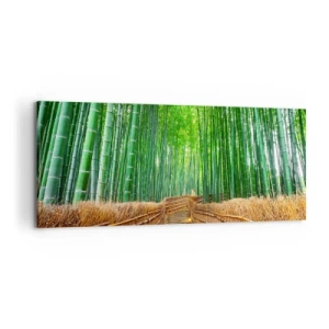 Lærredstryk - Billede på lærred - Essensen af den asiatiske natur - 100x40 cm