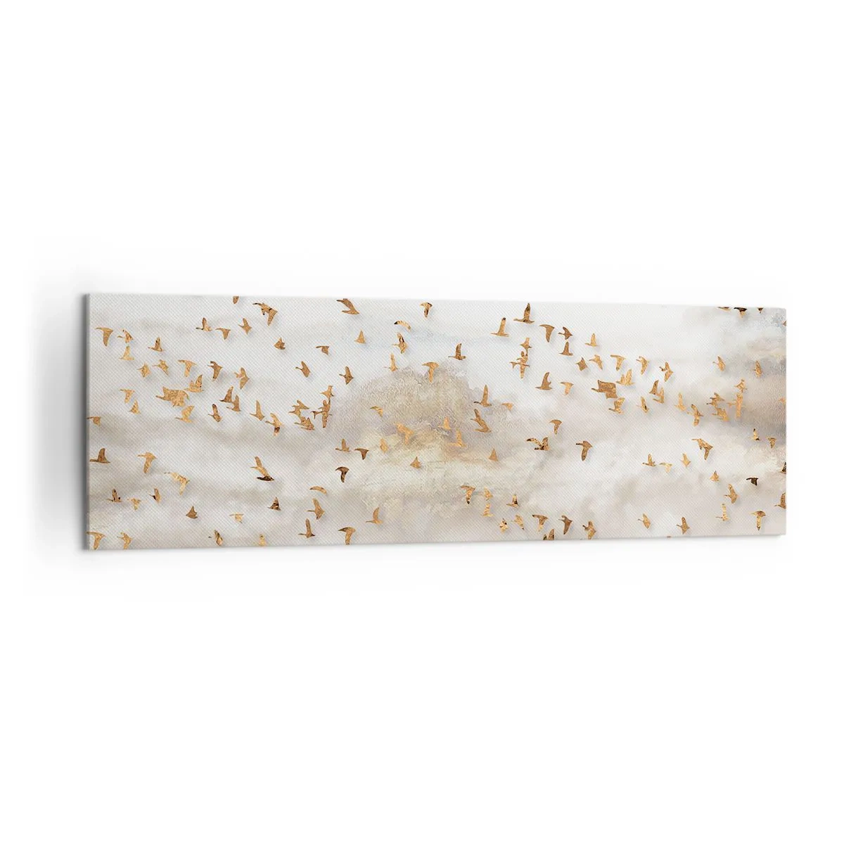 Lærredstryk - Billede på lærred - Det er på tide... - 160x50 cm