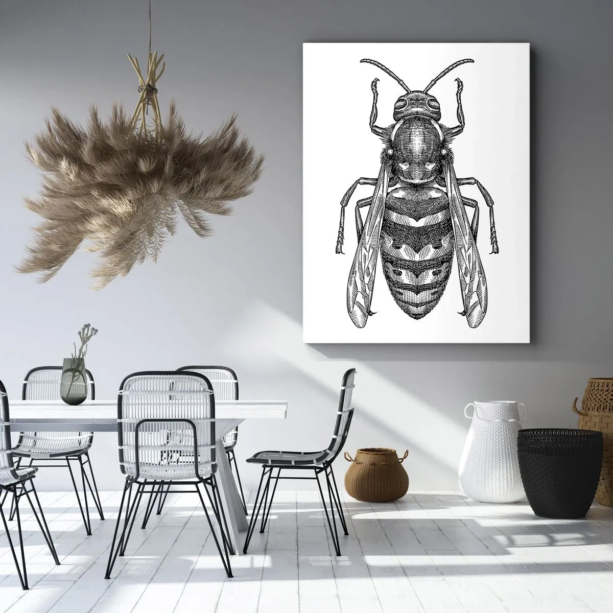 Lærredstryk - Billede på lærred - Fra en insektplanet - 50x70 cm