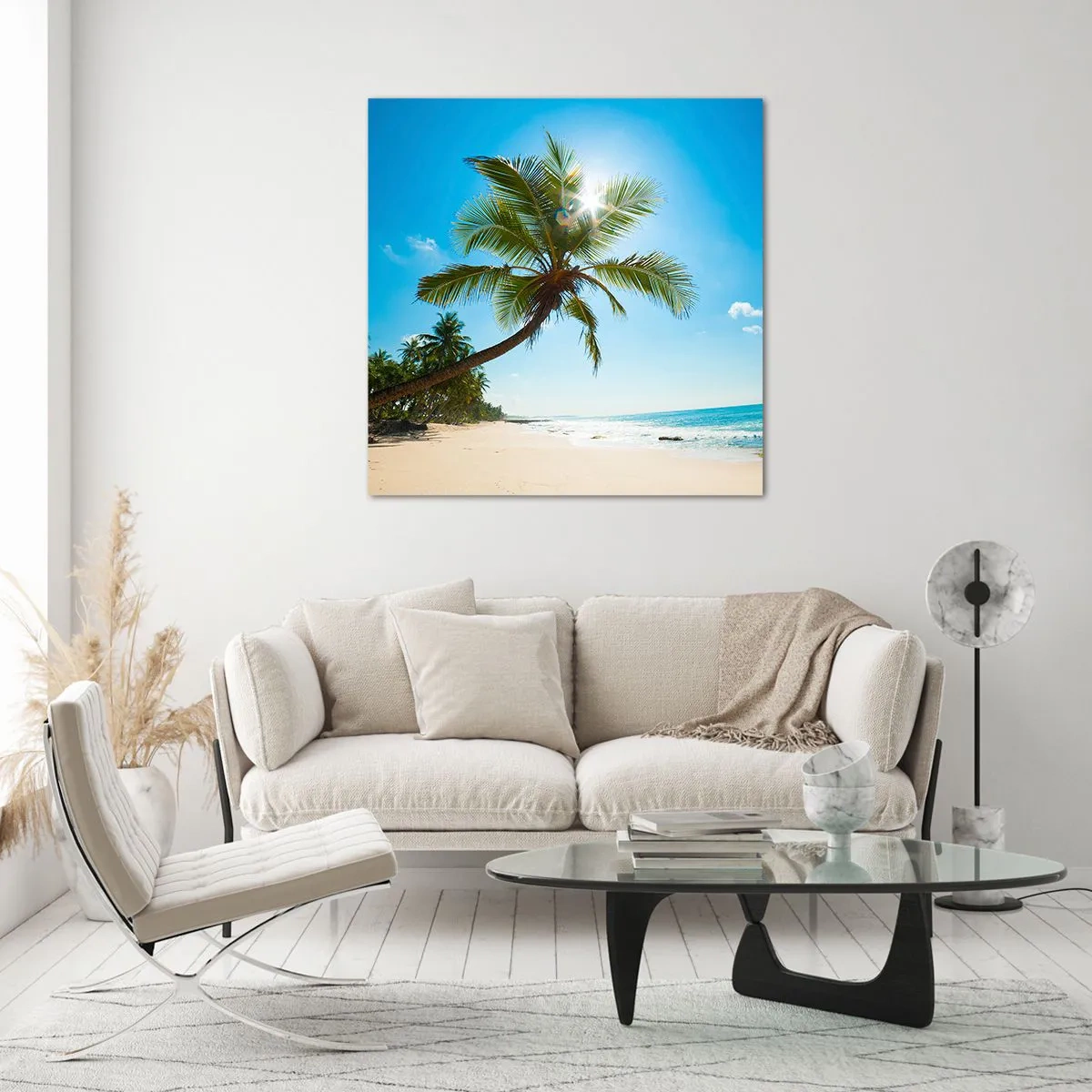 Billede på glas - Du må ikke vise nogen - 70x70 cm