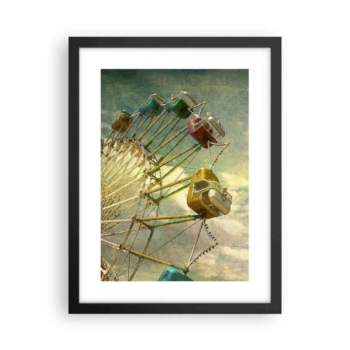 Plakat i sort ramme - Vil være, vil være sjov.... - 30x40 cm