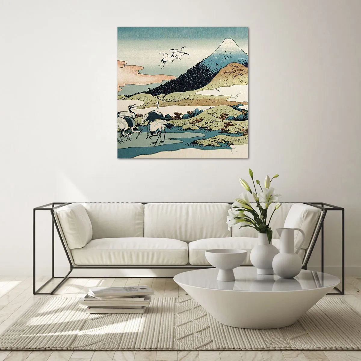 Billede på glas - I japansk ånd - 50x50 cm