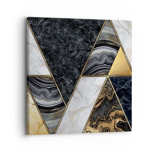 Lærredstryk - Billede på lærred - Sten for sten - 30x30 cm