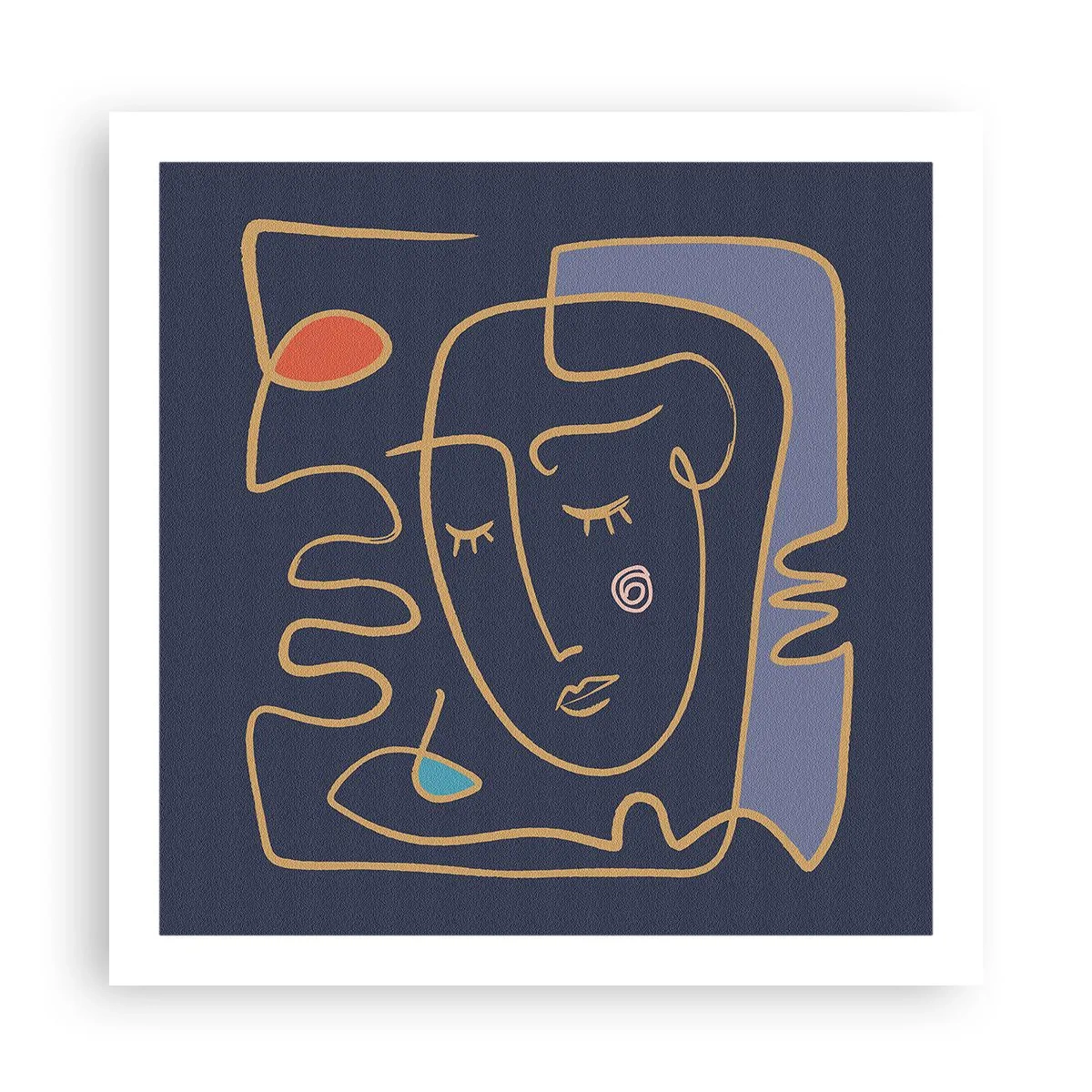 Plakat - I drømmerier - 60x60 cm