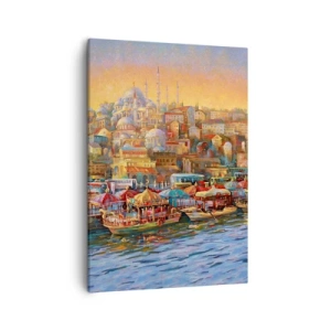 Lærredstryk - Billede på lærred - En historie fra Istanbul - 50x70 cm