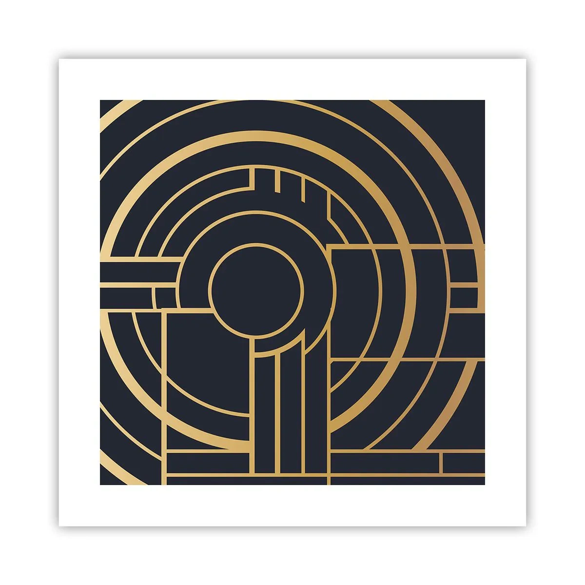 Plakat - At vende tingene på hovedet - 40x40 cm