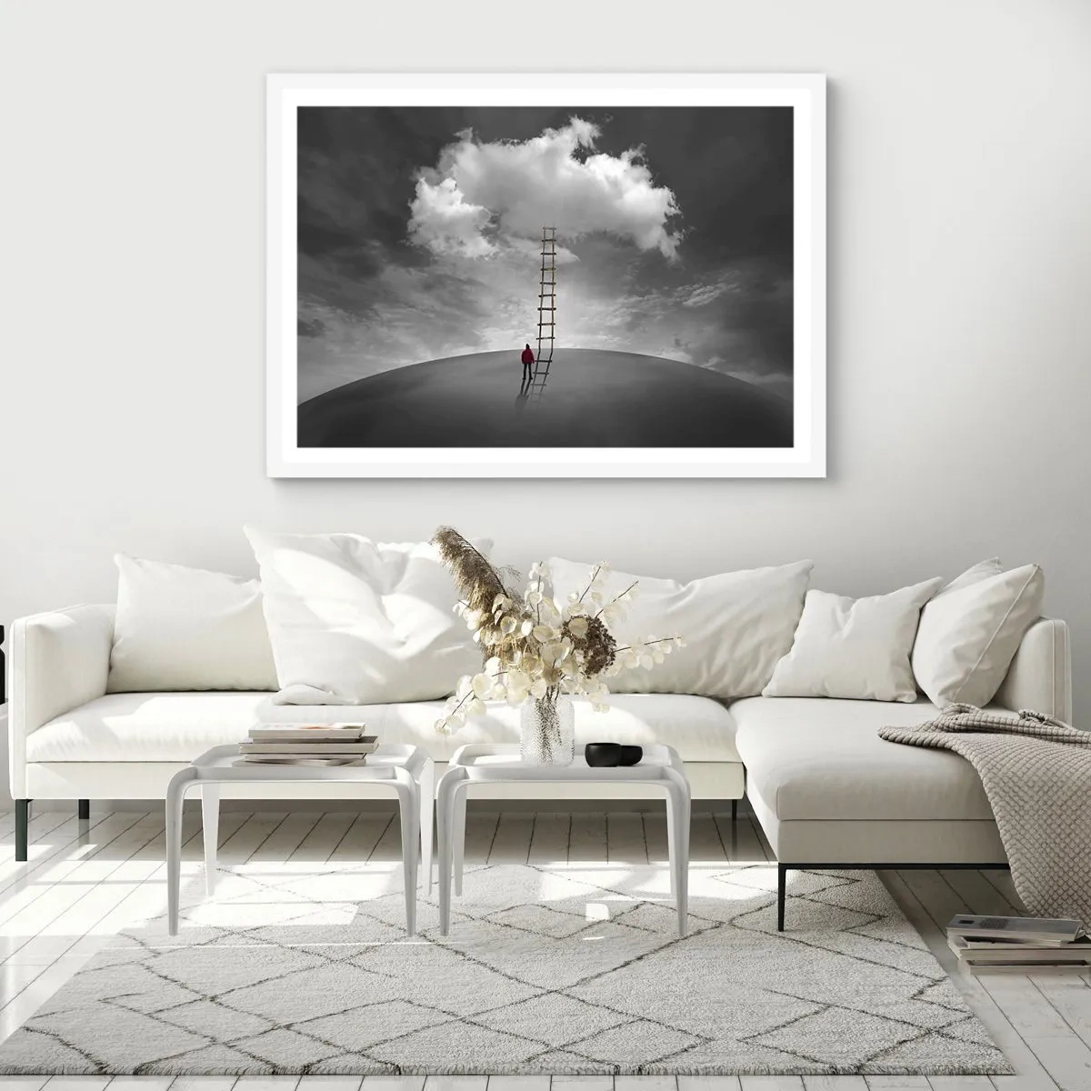 Plakat i hvid ramme - Alt er muligt - 50x40 cm