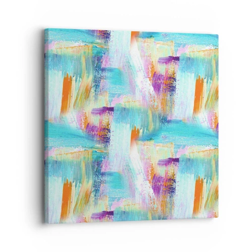 Lærredstryk - Billede på lærred - Munter mazel topper - 30x30 cm