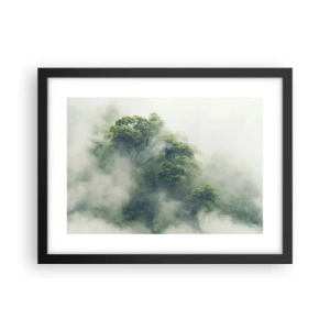 Plakat i sort ramme - Pakket ind i tåge - 40x30 cm