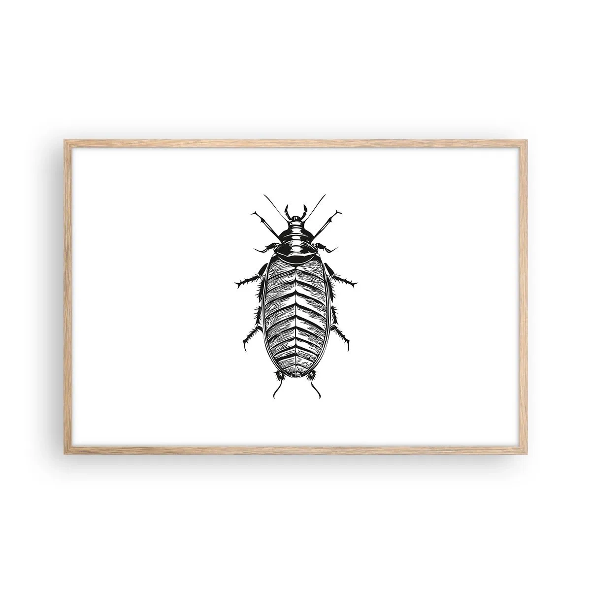 Plakat i ramme af lyst egetræ - Sikke et eksemplar! - 91x61 cm