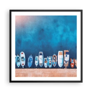 Plakat i sort ramme - I én række - 60x60 cm