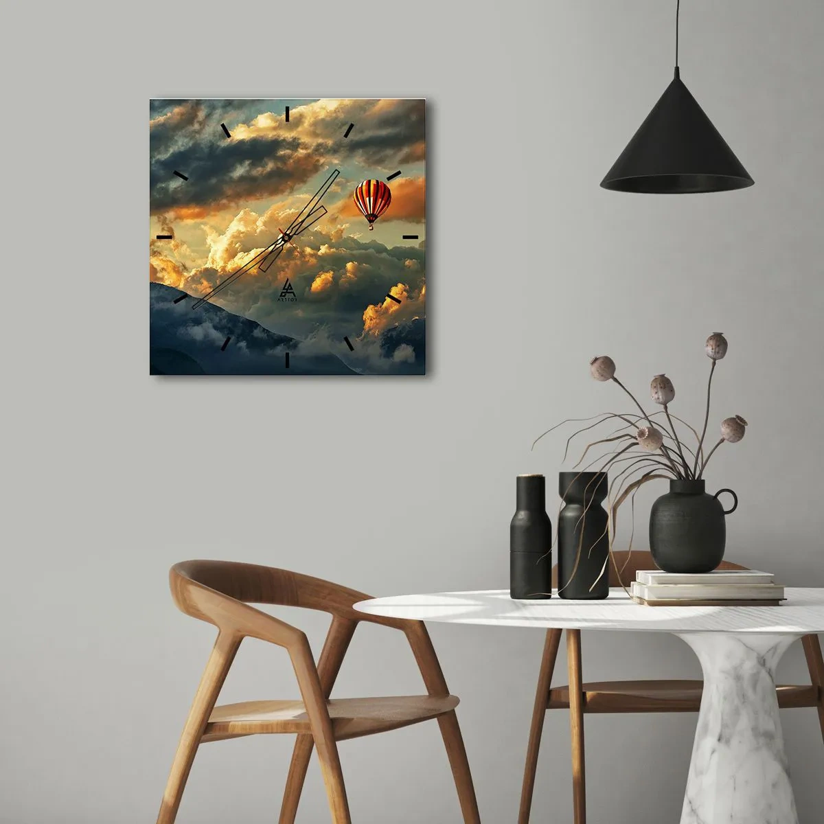 Vægur, Uret - Jeg går, fordi jeg vil - 40x40 cm