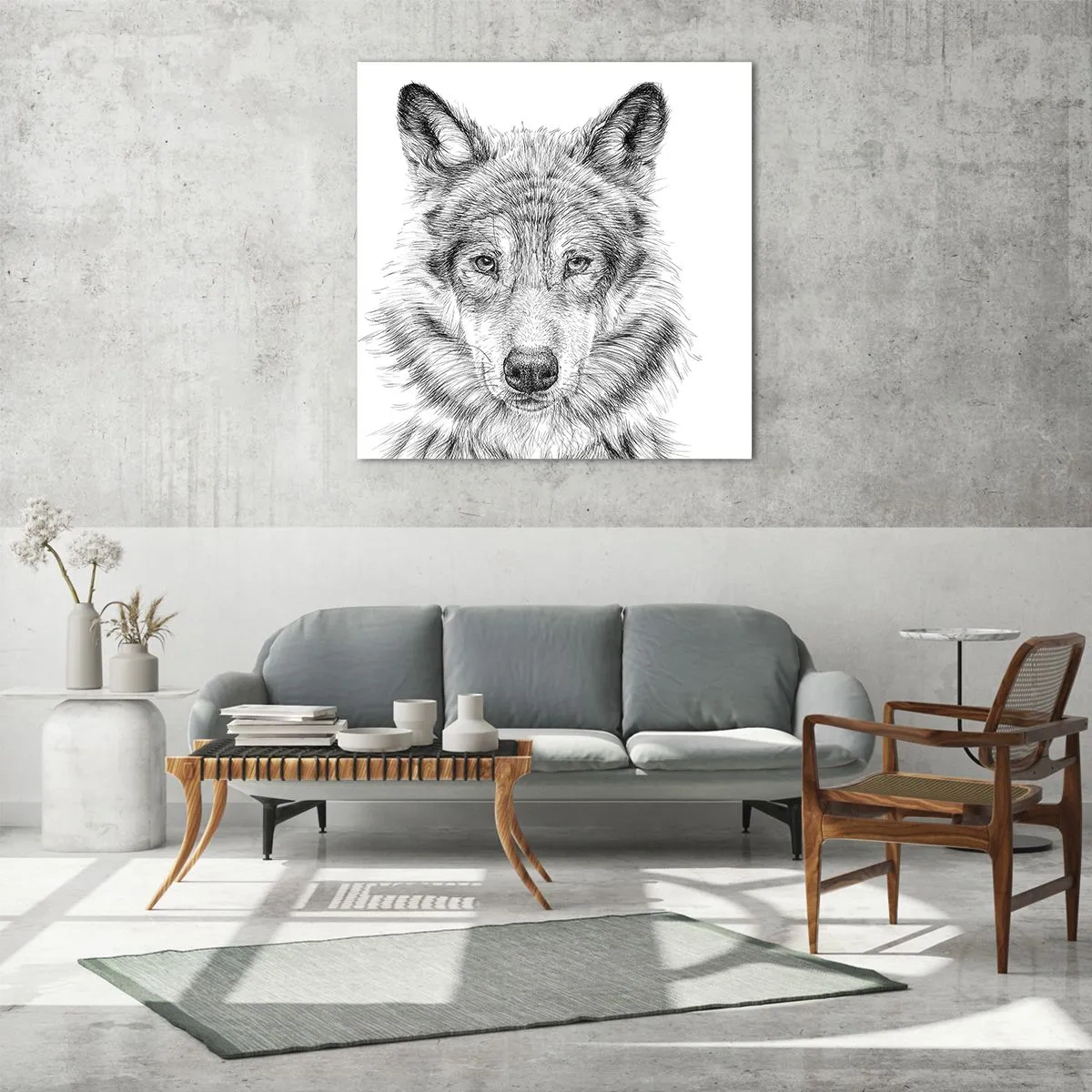 Billede på glas - En født leder - 50x50 cm