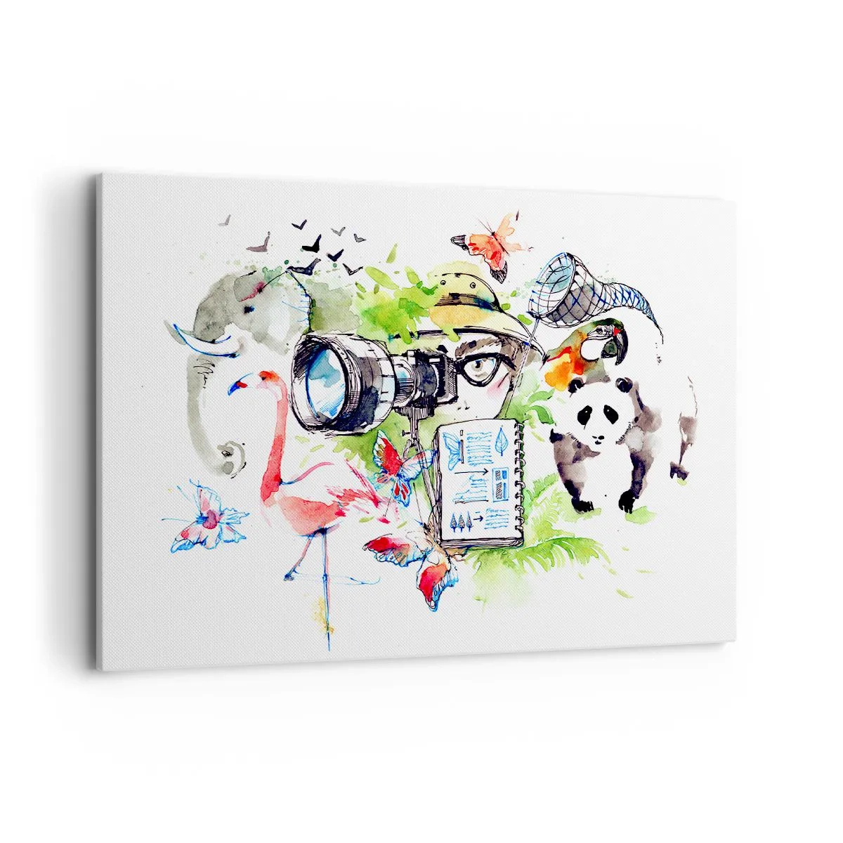 Lærredstryk - Billede på lærred - Gennem en rejsendes linse - 100x70 cm