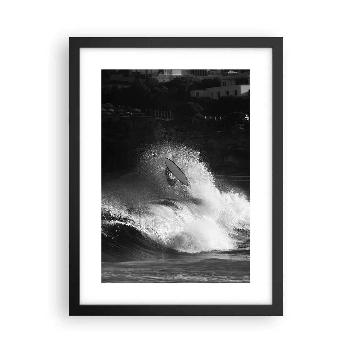 Plakat i sort ramme - Udfordring accepteret! - 30x40 cm