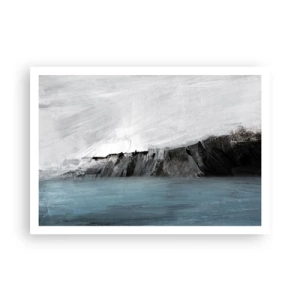 Plakat - Vand - jord: et sammenstød mellem elementerne - 100x70 cm