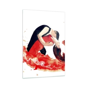 Billede på glas - Tango - en sensuel bølge - 70x100 cm