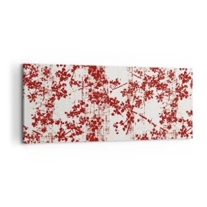 Lærredstryk - Billede på lærred - Som en gammel percale - 100x40 cm