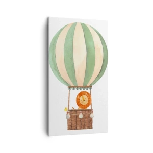 Lærredstryk - Billede på lærred - Leons rejser - 45x80 cm