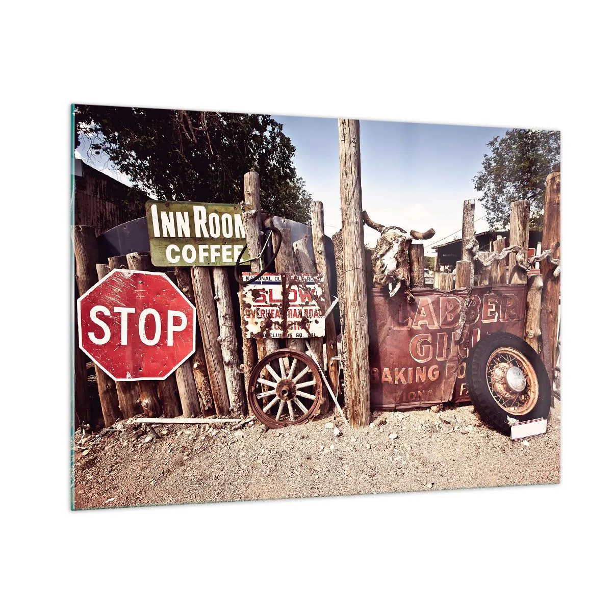 Billede på glas - Og tiden er stoppet - 100x70 cm