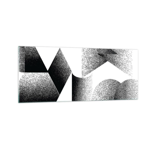 Billede på glas - Vinkler og ovaler - 100x40 cm