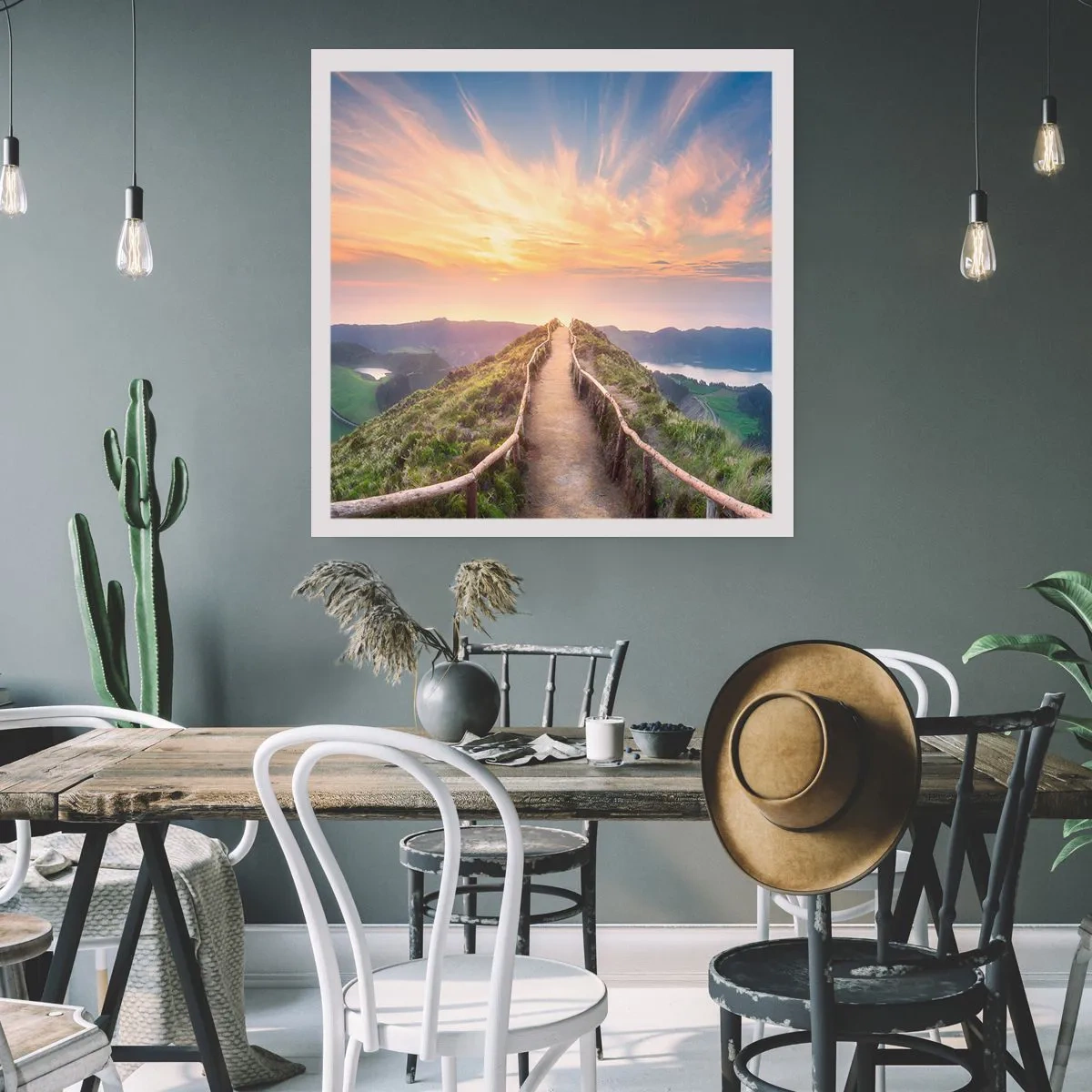 Plakat - Tæt på himlen - 60x60 cm