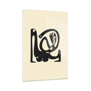 Billede på glas - Næsten Picasso - 50x70 cm
