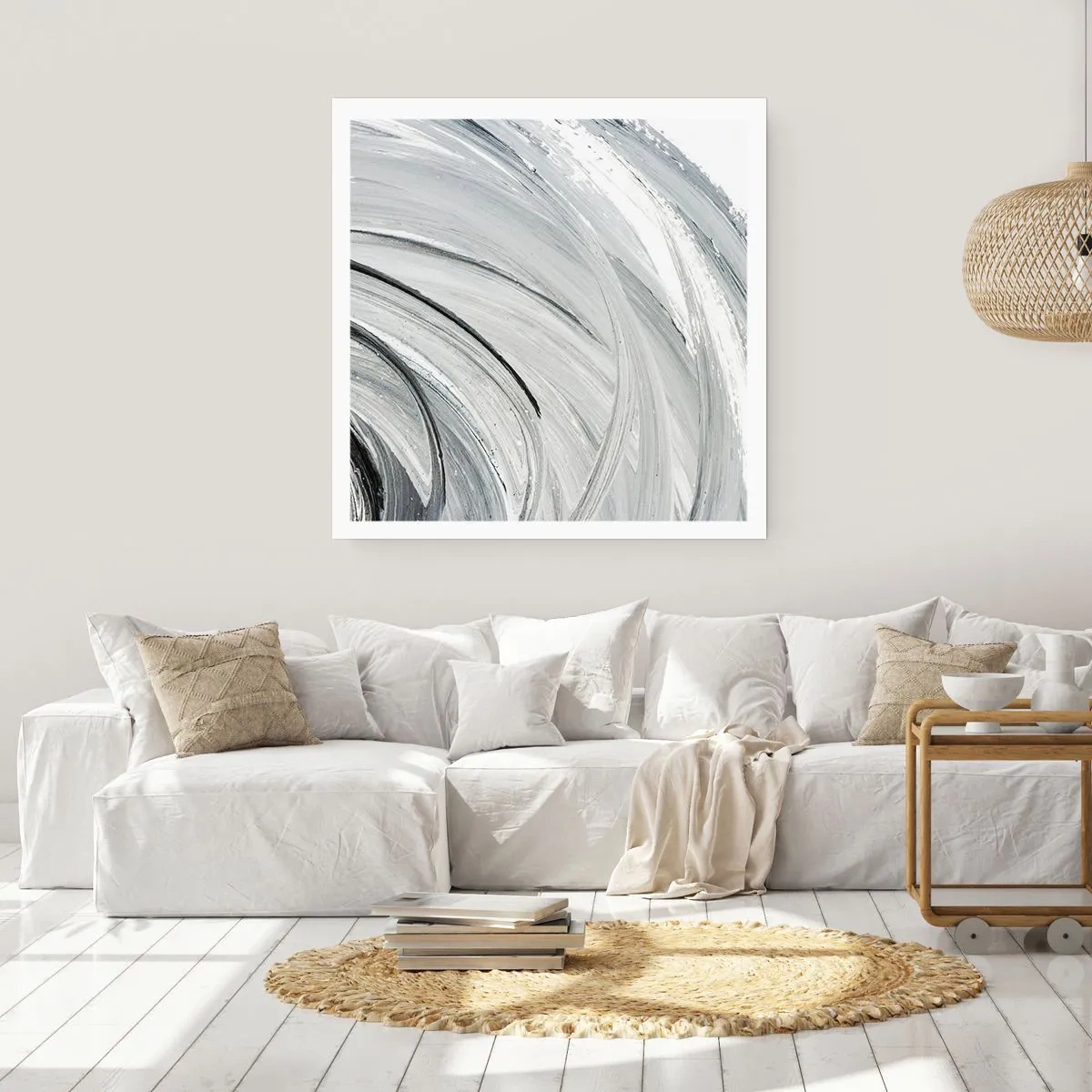 Plakat - Orbital komposition - 30x30 cm