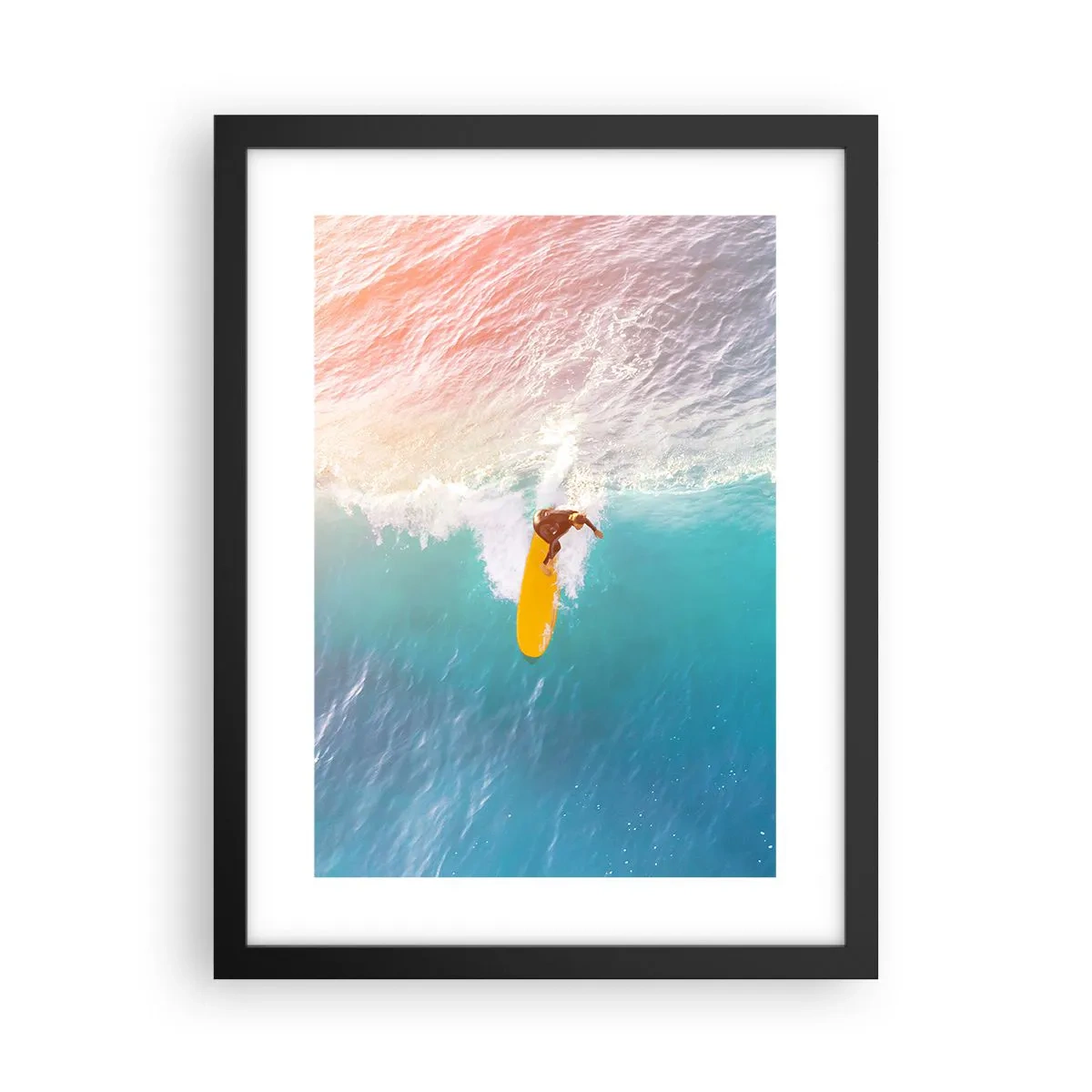 Plakat i sort ramme - Ocean rytter - 30x40 cm