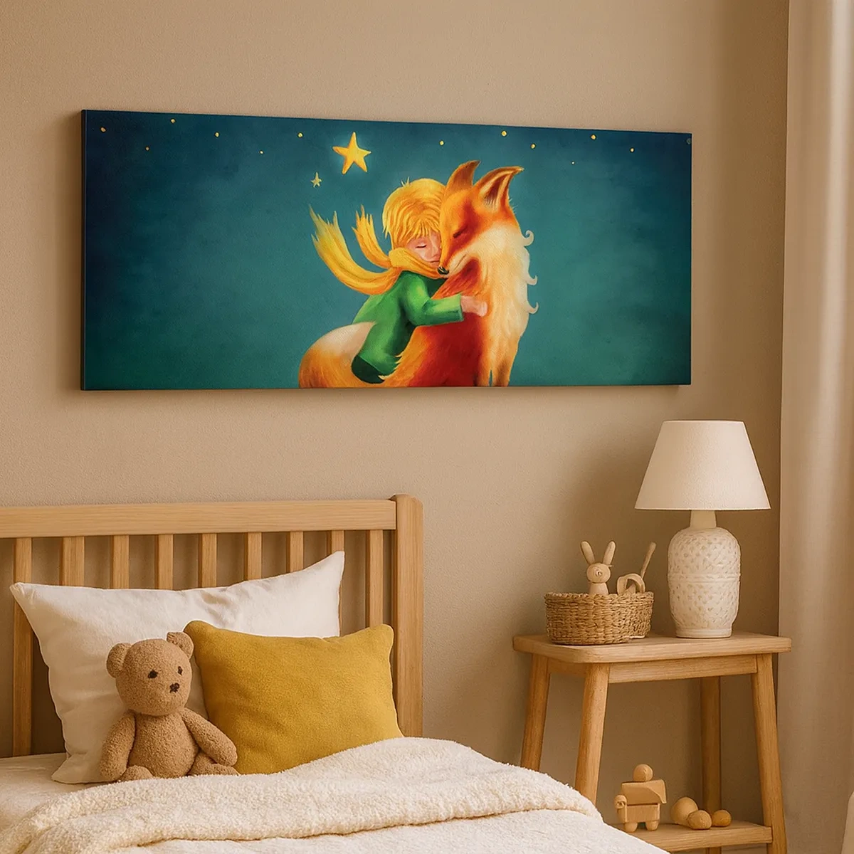 Lærredstryk - Billede på lærred - Lille Prins - 30x30 cm