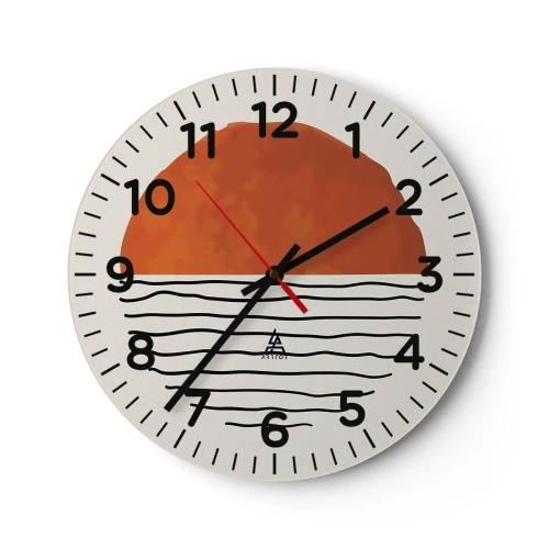 Vægur, Uret - I en japansk atmosfære - 30x30 cm