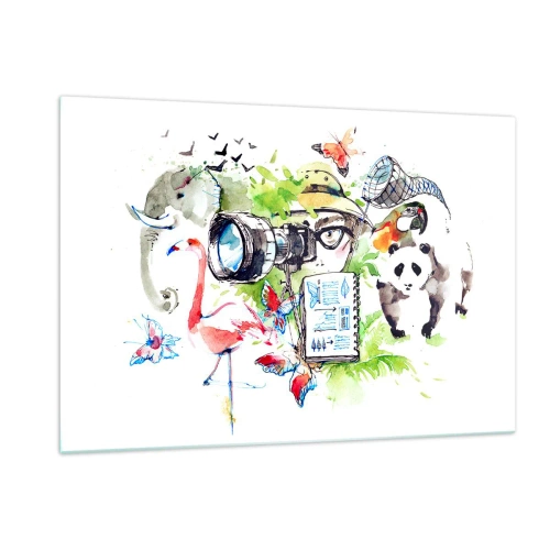 Billede på glas - Gennem en rejsendes linse - 120x80 cm