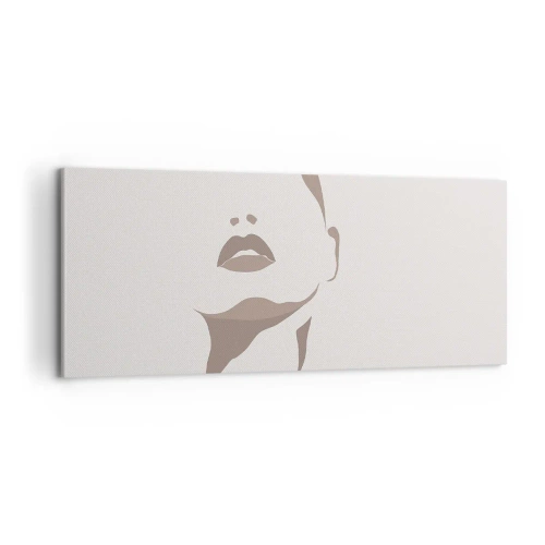 Lærredstryk - Billede på lærred - Skabt af lys og skygge - 100x40 cm