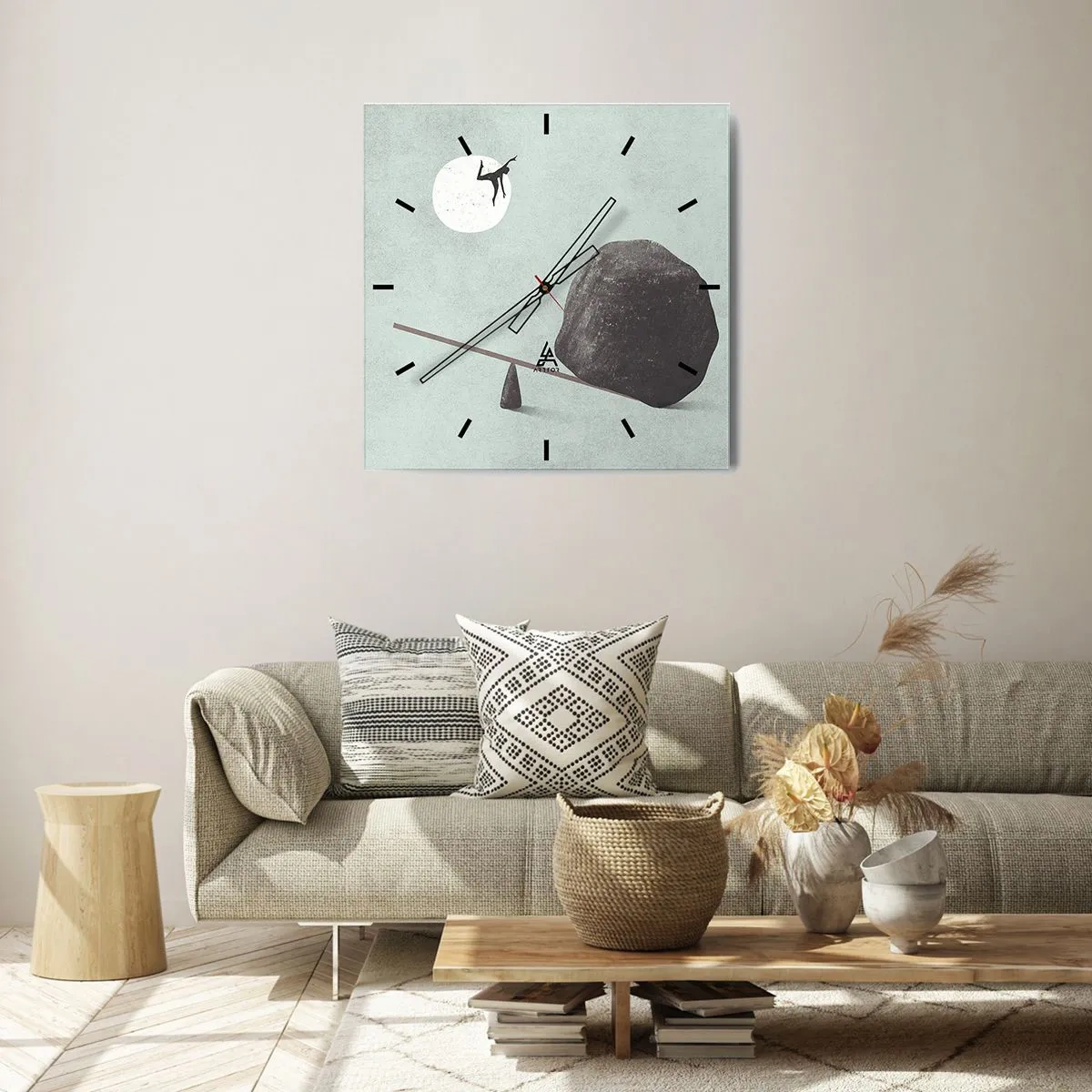 Vægur, Uret - En drøm går i opfyldelse - 40x40 cm