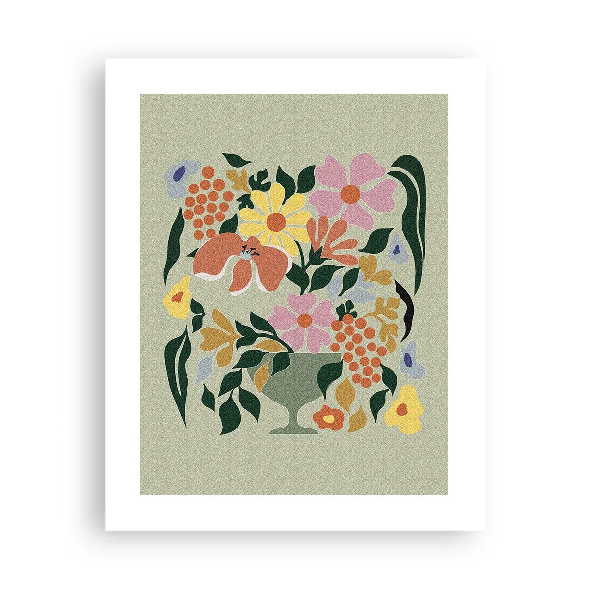 Plakat - En buket fuld af liv - 40x50 cm