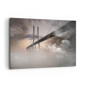 Lærredstryk - Billede på lærred - På en flod, der ikke eksisterer - 120x80 cm