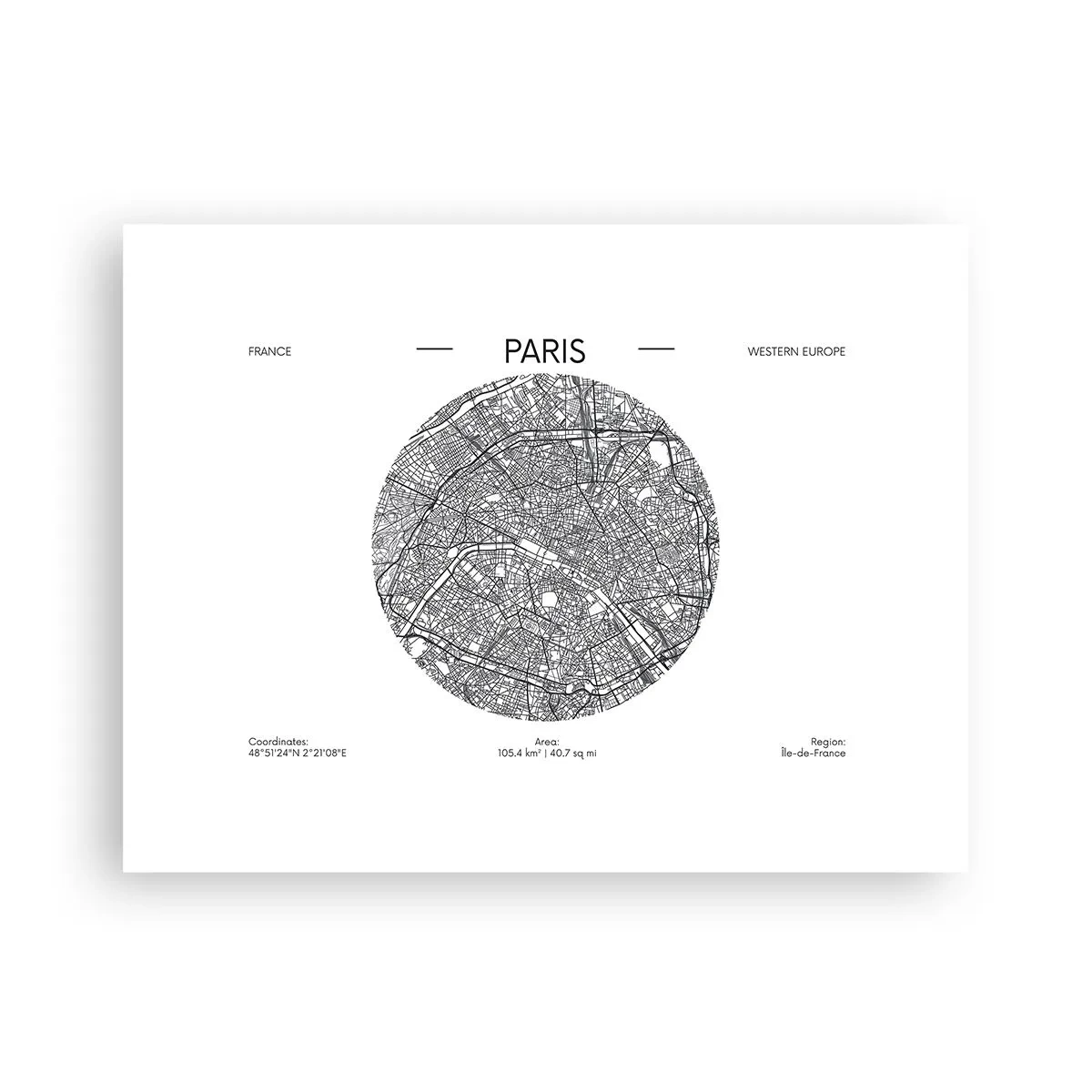 Plakat - Paris' anatomi - 40x30 cm