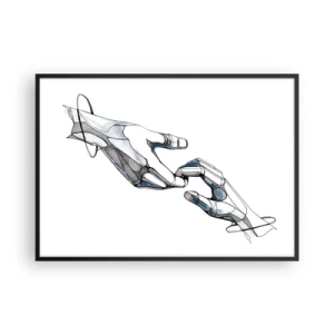 Plakat i sort ramme - En god gestus - 100x70 cm