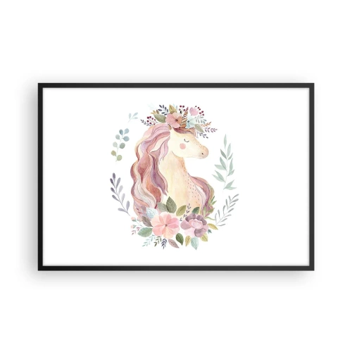 Plakat i sort ramme - En invitation til eventyrets verden - 91x61 cm