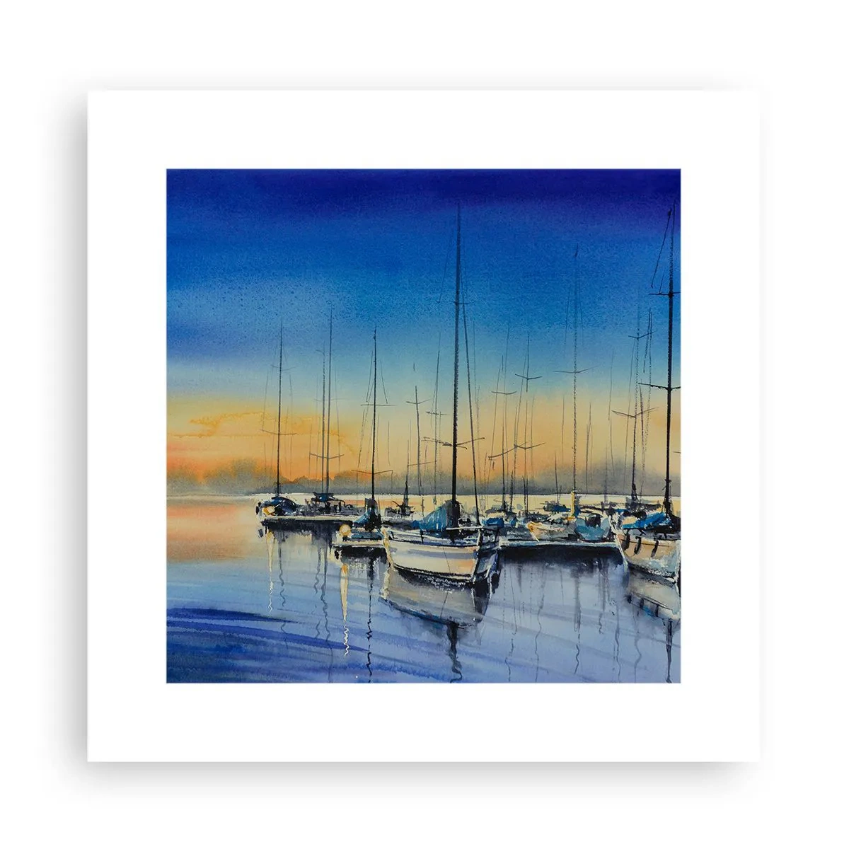 Plakat - Slutningen på en god dag - 30x30 cm