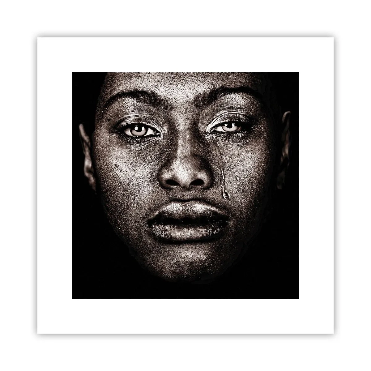 Plakat - Én tåre - 30x30 cm