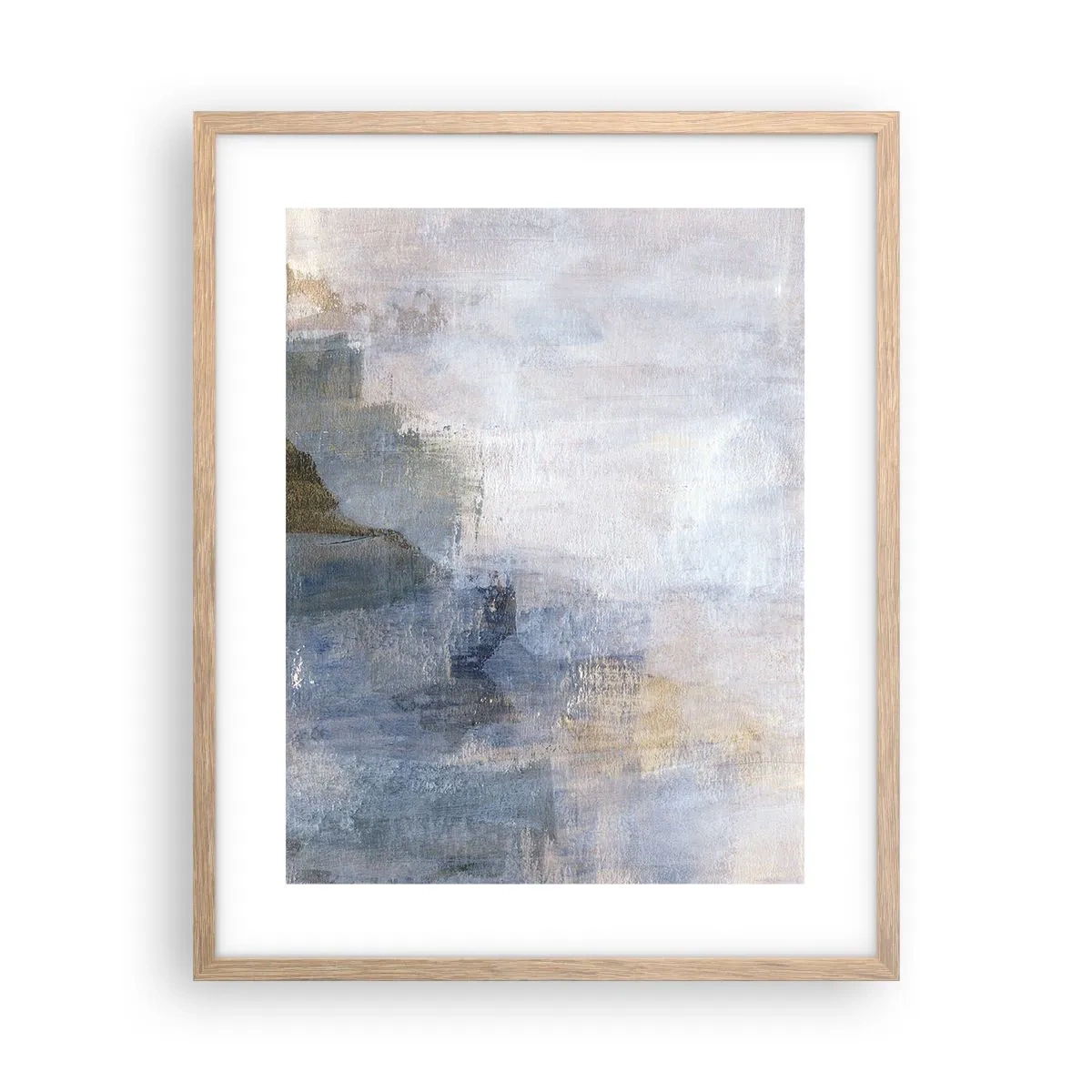 Plakat i ramme af lyst egetræ - Farvetoner og akkorder - 40x50 cm