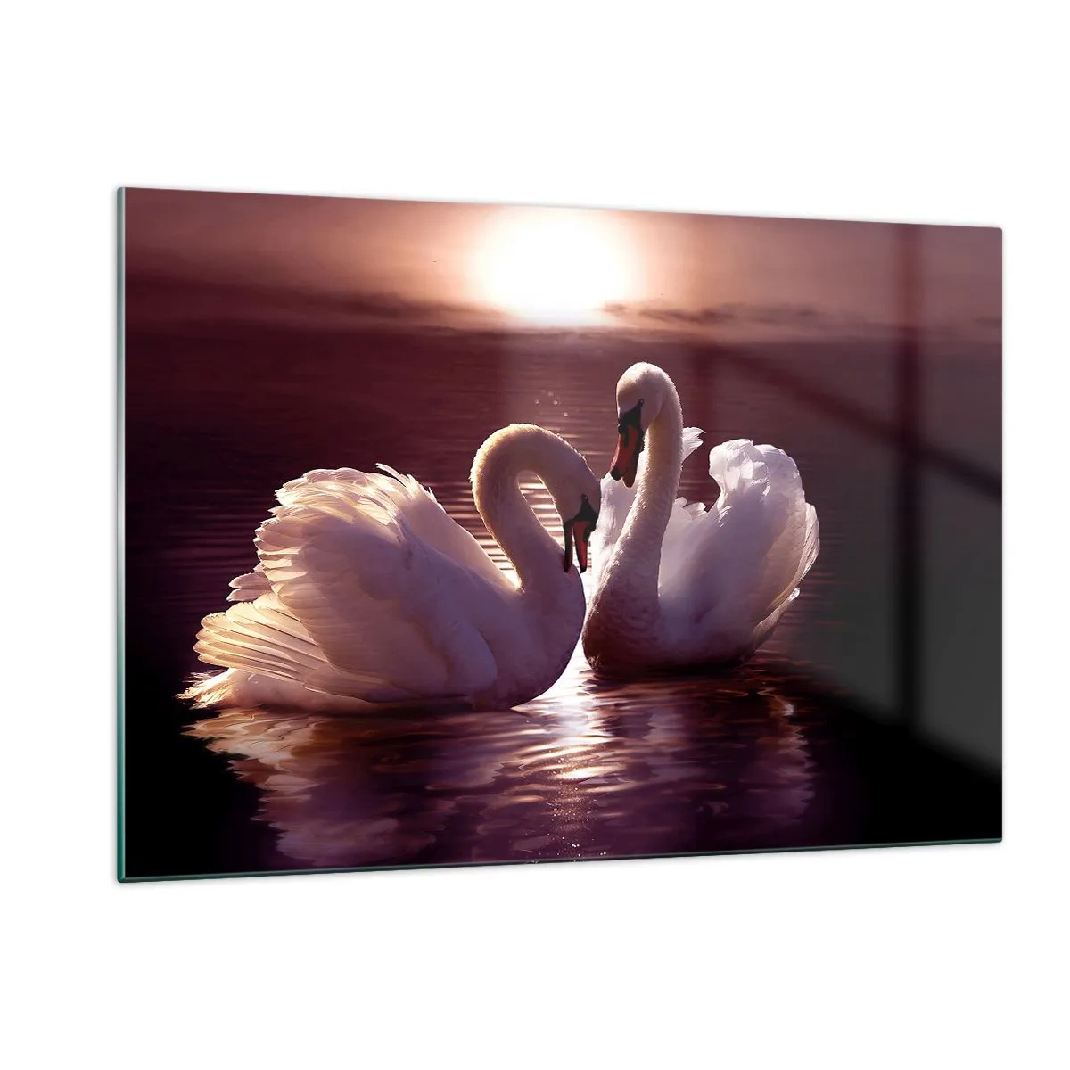 Billede på glas - Indtil døden skiller os ad - 120x80 cm