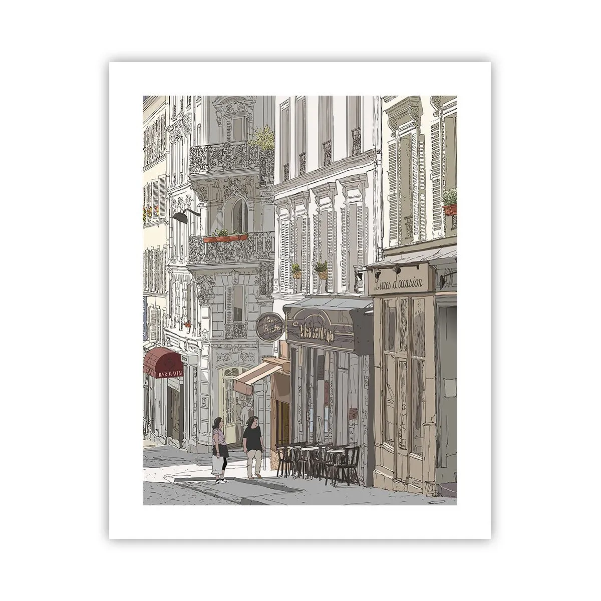 Plakat - Byens glæder - 40x50 cm