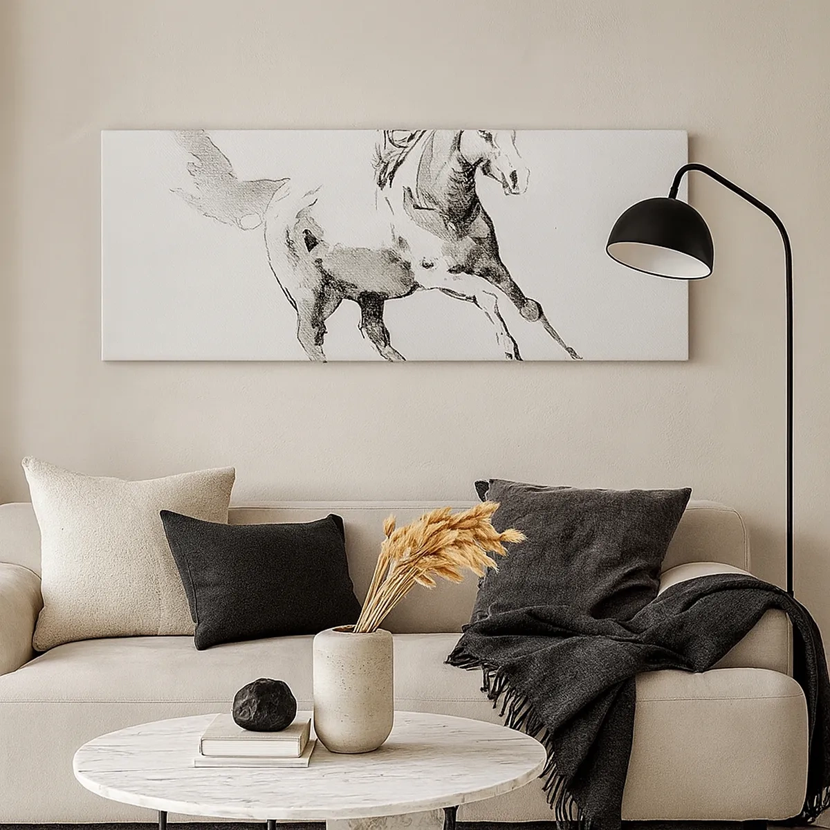 Lærredstryk - Billede på lærred - Utæmmet sjæl - 30x30 cm